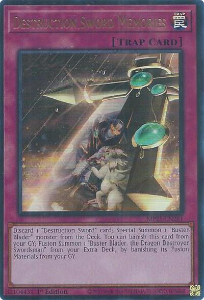 Destruction Sword Memories (MP25-EN281) [2025 Mega-Pack]