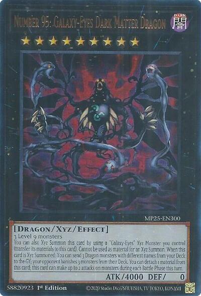 Number 95: Galaxy-Eyes Dark Matter Dragon (MP25-EN300) [2025 Mega-Pack]