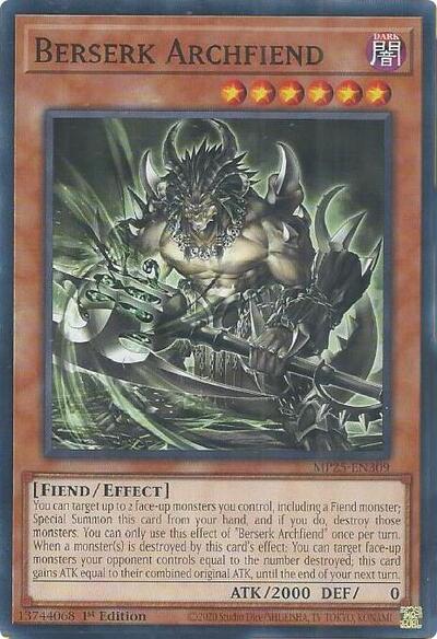 Berserk Archfiend (MP25-EN309) [2025 Mega-Pack]