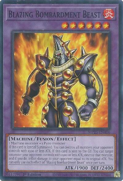Blazing Bombardment Beast (MP25-EN406) [2025 Mega-Pack]