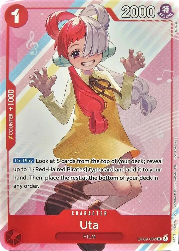 Uta (Welcome Pack Vol. 2) (OP09-002) [One Piece Promotion Cards]
