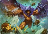 Swarm, Being of Bees Art Card (Gold-Stamped Signature) (11) [Art Series: Marvel's Spider-Man]