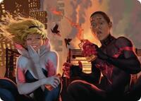 Heroes' Hangout Art Card (14) [Art Series: Marvel's Spider-Man]