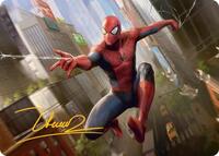 Amazing Spider-Man Art Card (24/54) (Gold-Stamped Signature) (24) [Art Series: Marvel's Spider-Man]