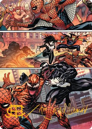 Maximum Carnage Art Card (Gold-Stamped Signature) (AASPM-046) - Art Series: Marvel's Spider-Man