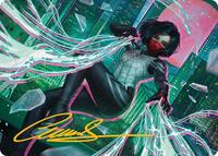 Silk, Web Weaver Art Card (29/54) (Gold-Stamped Signature) (29) [Art Series: Marvel's Spider-Man]
