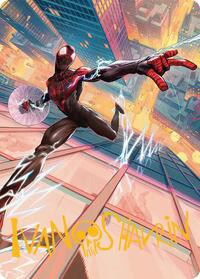 Ultimate Spider-Man Art Card (Gold-Stamped Signature) (41) [Art Series: Marvel's Spider-Man]
