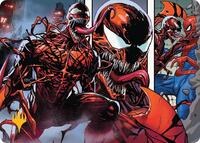 Carnage, Crimson Chaos Art Card (Gold-Stamped Planeswalker Symbol) (47) [Art Series: Marvel's Spider-Man]