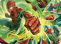 Kapow! Art Card (Gold-Stamped Signature) (17) [Art Series: Marvel's Spider-Man]