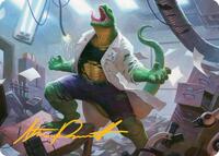 Lizard, Connors's Curse Art Card (Gold-Stamped Signature) (18) [Art Series: Marvel's Spider-Man]