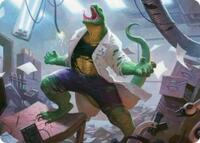 Lizard, Connors's Curse Art Card (18) [Art Series: Marvel's Spider-Man]