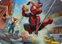 Spider-Ham, Peter Porker Art Card (19) [Art Series: Marvel's Spider-Man]