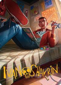 Miles Morales Art Card (Gold-Stamped Signature) (35) [Art Series: Marvel's Spider-Man]