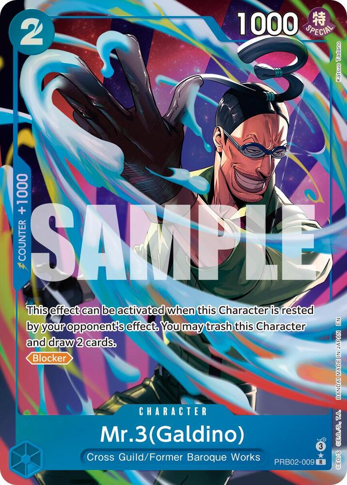 Mr.3(Galdino) - PRB02-009 (Alternate Art) (PRB02-009) [Premium Booster -The Best- Vol. 2]