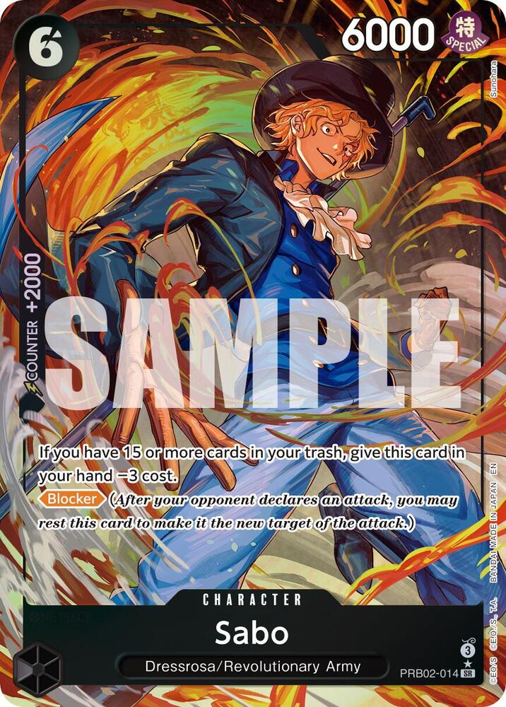 Sabo - PRB02-014 (Alternate Art) (PRB02-014) [Premium Booster -The Best- Vol. 2]