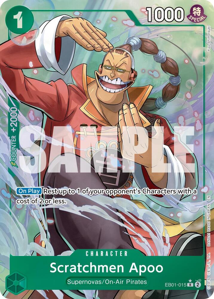 Scratchmen Apoo - EB01-015 (Alternate Art) (EB01-015) [Premium Booster -The Best- Vol. 2]