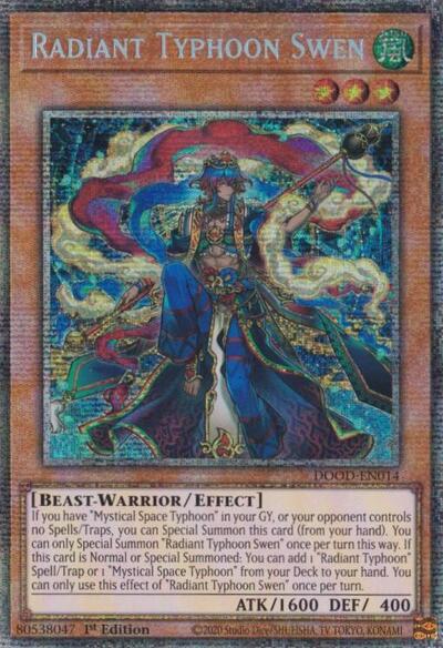 Radiant Typhoon Swen (Starlight Rare) (DOOD-EN014) [Doom of Dimensions]