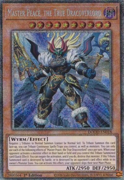 Master Peace, the True Dracoverlord (Starlight Rare) (DOOD-EN018) [Doom of Dimensions]