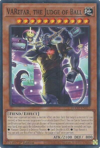 VARefar, the Judge of Ball (DOOD-EN027) [Doom of Dimensions]