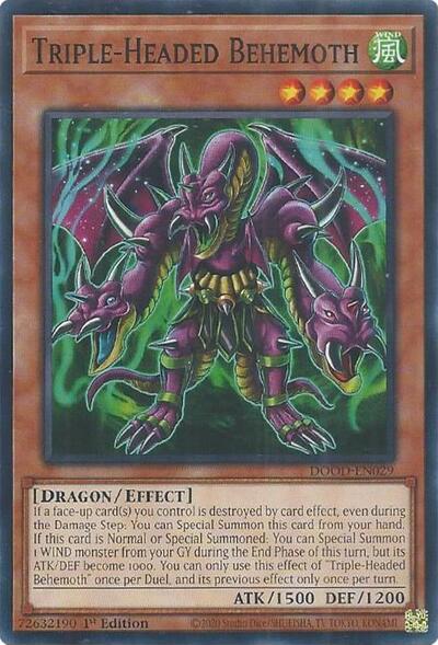 Triple-Headed Behemoth (DOOD-EN029) [Doom of Dimensions]