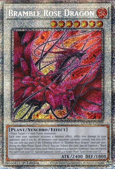 Bramble Rose Dragon (Starlight Rare) (DOOD-EN039) [Doom of Dimensions]