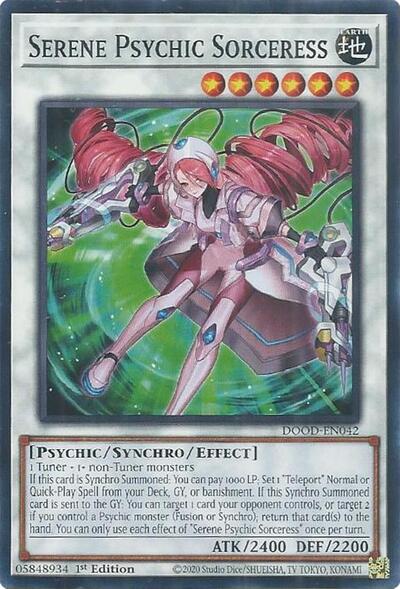 Serene Psychic Sorceress (DOOD-EN042) [Doom of Dimensions]