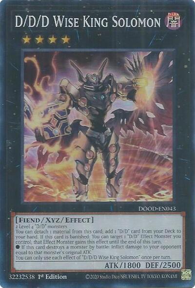 D/D/D Wise King Solomon (DOOD-EN043) [Doom of Dimensions]