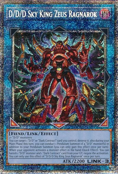 D/D/D Sky King Zeus Ragnarok (Starlight Rare) (DOOD-EN049) [Doom of Dimensions]