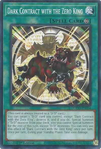 Dark Contract with the Zero King (DOOD-EN054) [Doom of Dimensions]