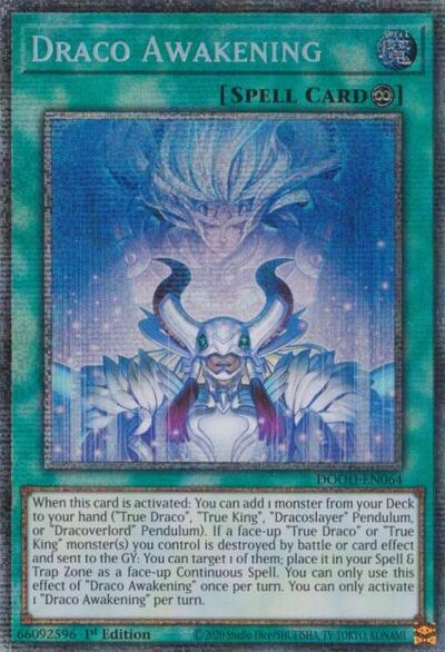 Draco Awakening (Starlight Rare) (DOOD-EN064) [Doom of Dimensions]