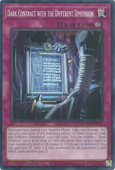 Dark Contract with the Different Dimension (DOOD-EN073) [Doom of Dimensions]