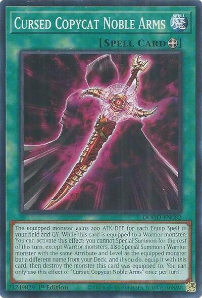 Cursed Copycat Noble Arms (DOOD-EN082) [Doom of Dimensions]