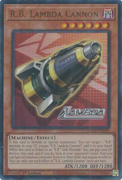 R.B. Lambda Cannon (DOOD-EN090) [Doom of Dimensions]