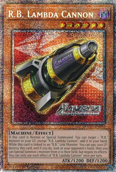 R.B. Lambda Cannon (Starlight Rare) (DOOD-EN090) [Doom of Dimensions]