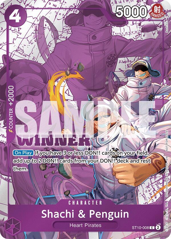 Shachi & Penguin (Winner Pack 2025 Vol. 4) (ST10-008) [One Piece Promotion Cards]