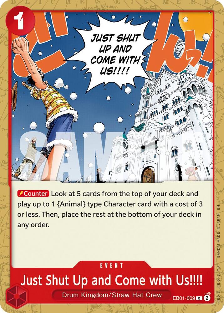Just Shut Up and Come with Us!!!! (Reprint) (EB01-009) [Premium Booster -The Best- Vol. 2]