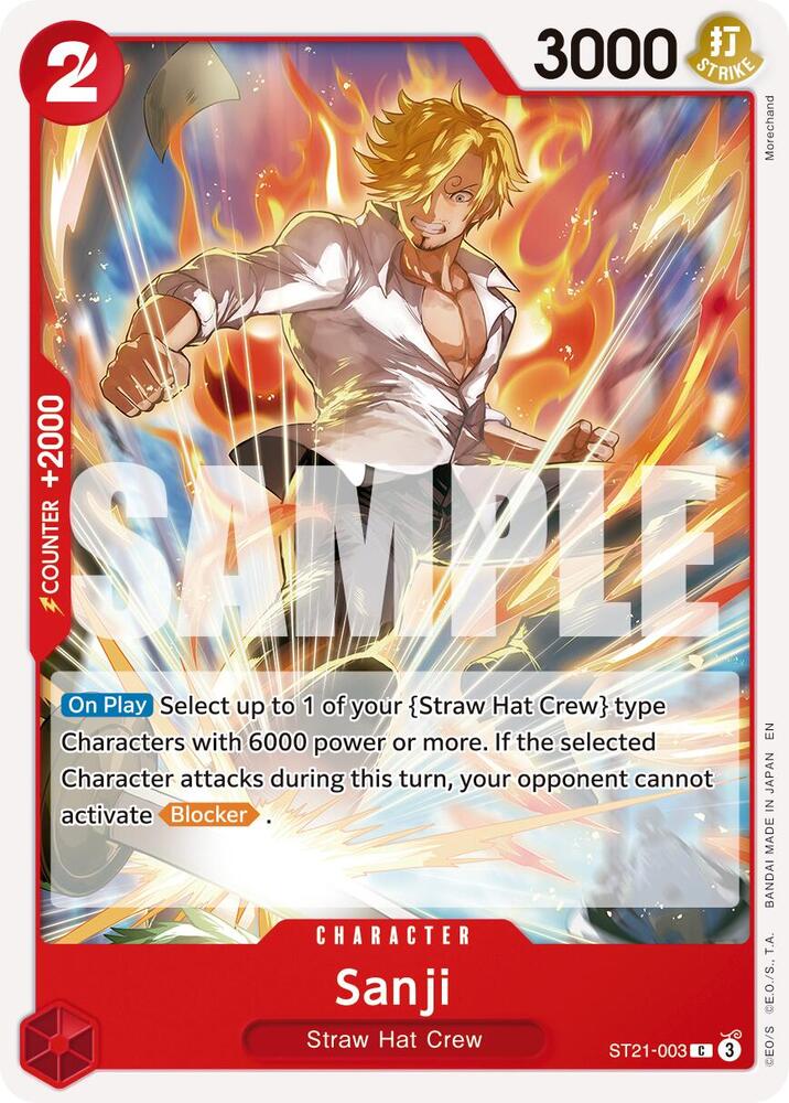 Sanji - ST21-003 (Reprint) (ST21-003) [Premium Booster -The Best- Vol. 2]