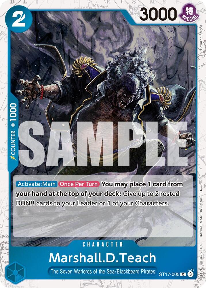 Marshall.D.Teach - ST17-005 (Pirate Foil) (ST17-005) [Premium Booster -The Best- Vol. 2]