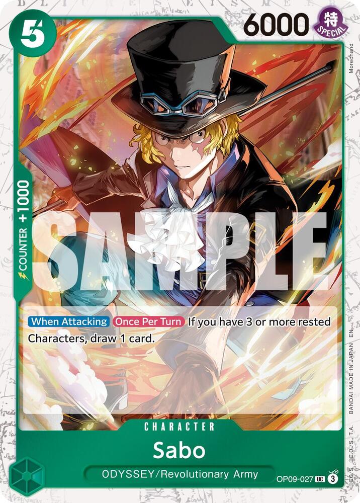 Sabo - OP09-027 (Pirate Foil) (OP09-027) [Premium Booster -The Best- Vol. 2]