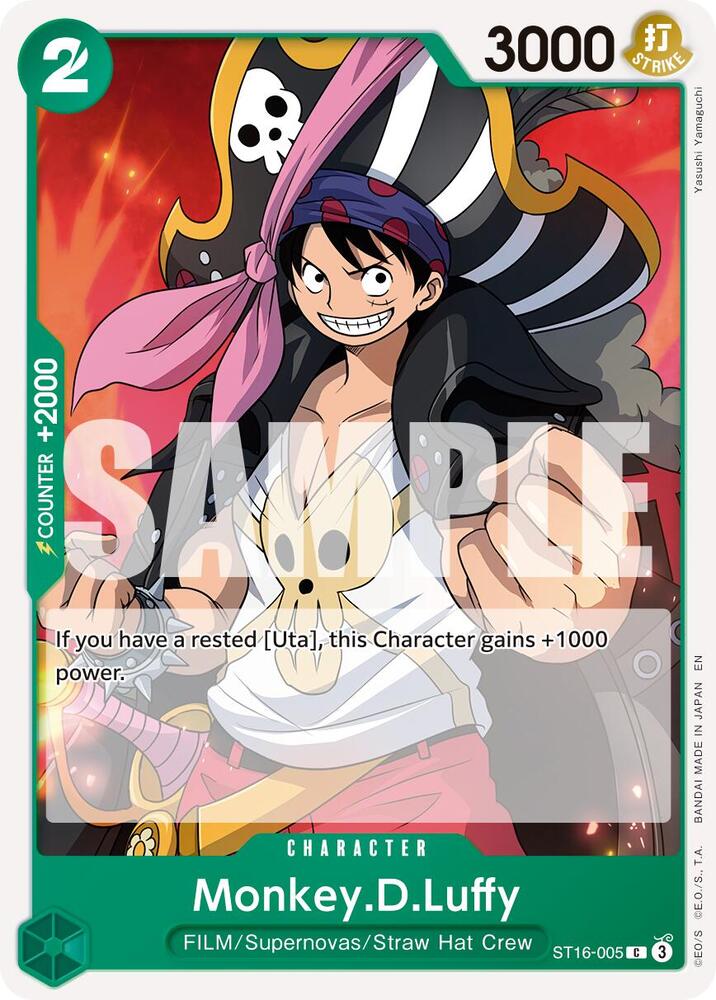 Monkey.D.Luffy - ST16-005 (Reprint) (ST16-005) [Premium Booster -The Best- Vol. 2]