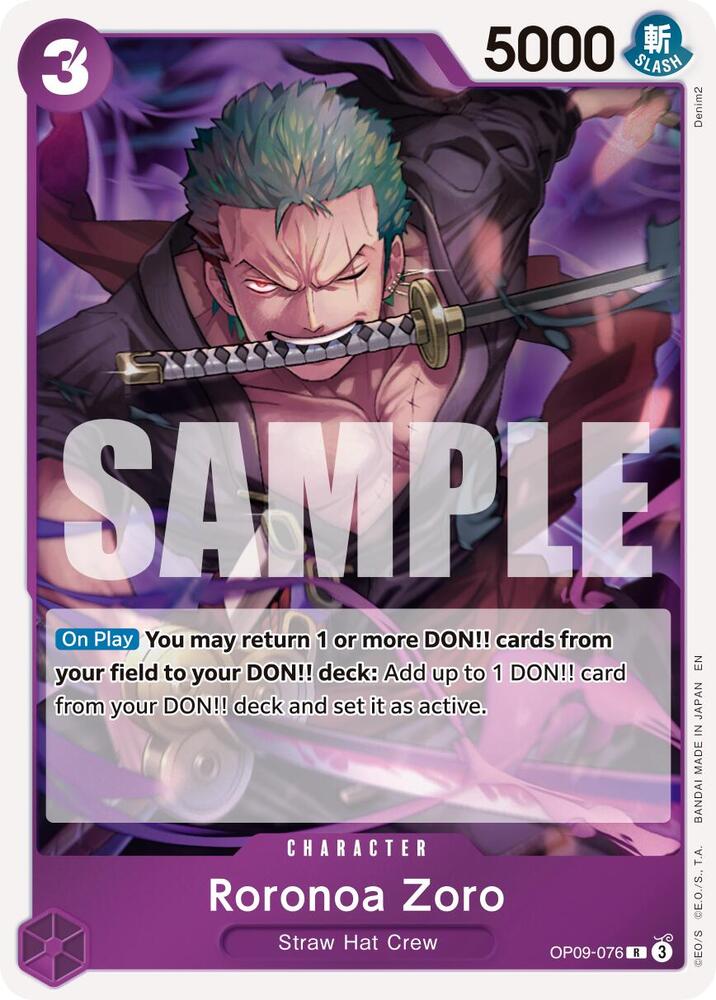 Roronoa Zoro - OP09-076 (OP09-076) [Premium Booster -The Best- Vol. 2]