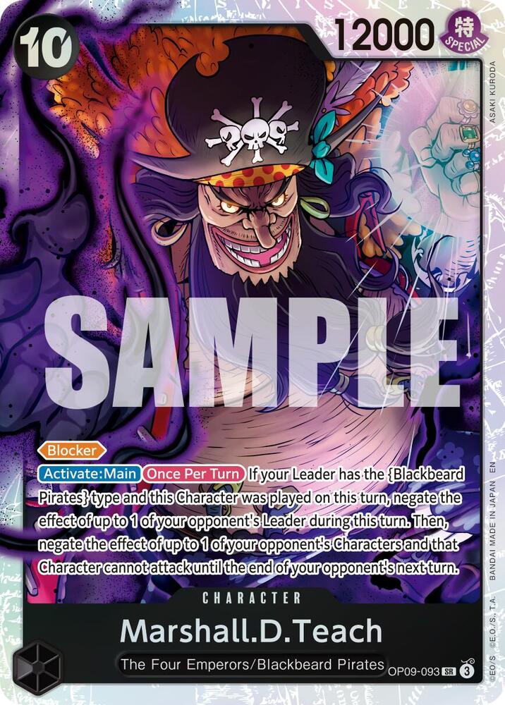 Marshall.D.Teach - OP09-093 (Reprint) (OP09-093) [Premium Booster -The Best- Vol. 2]