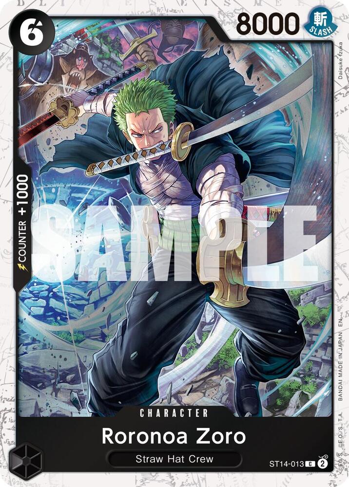 Roronoa Zoro - ST14-013 (Pirate Foil) (ST14-013) [Premium Booster -The Best- Vol. 2]