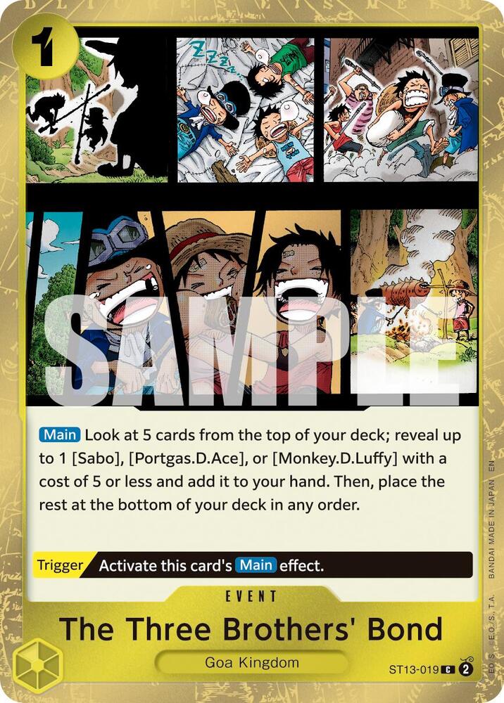 The Three Brothers' Bond (Pirate Foil) (ST13-019) [Premium Booster -The Best- Vol. 2]