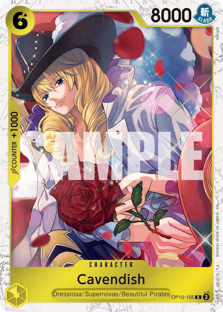 Cavendish - OP10-105 (Pirate Foil) (OP10-105) [Premium Booster -The Best- Vol. 2]