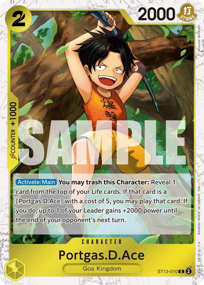 Portgas.D.Ace - ST13-010 (Pirate Foil) (ST13-010) [Premium Booster -The Best- Vol. 2]