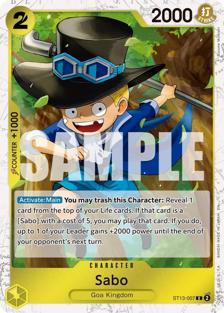 Sabo - ST13-007 (Pirate Foil) (ST13-007) [Premium Booster -The Best- Vol. 2]