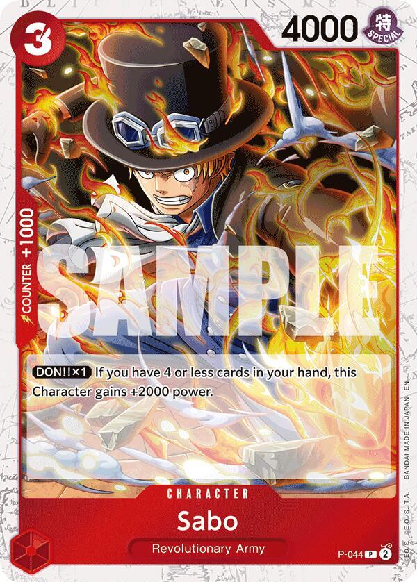Sabo - P-044 (Pirate Foil) (P-044) [Premium Booster -The Best- Vol. 2]