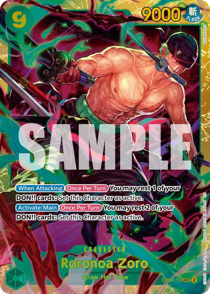 Roronoa Zoro - OP06-118 (Reprint) (OP06-118) [Premium Booster -The Best- Vol. 2]