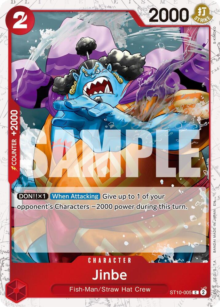 Jinbe - ST10-005 (Pirate Foil) (ST10-005) [Premium Booster -The Best- Vol. 2]